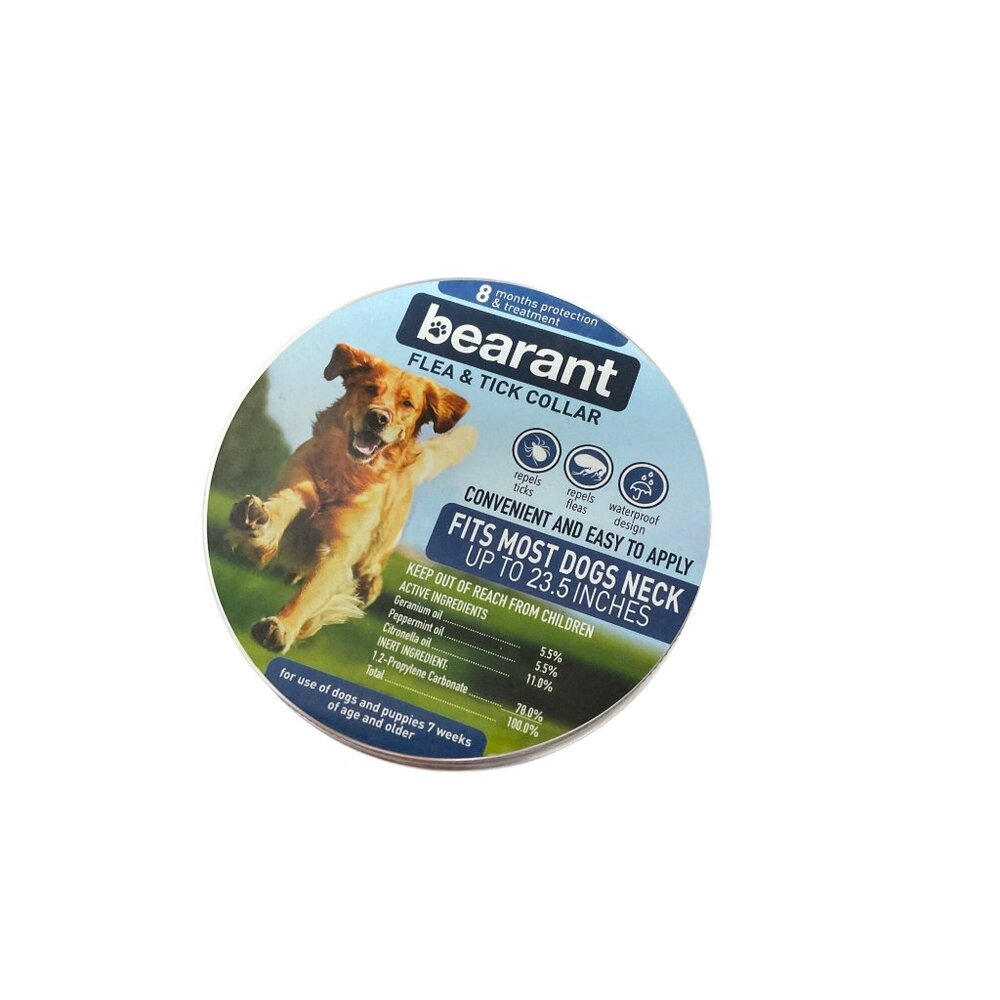 Bearant Flea & Tick Collar For Dogs & Puppies Up To 23.5" Neck